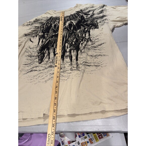 Affliction Men's T-shirt XXXL Black Night Four Horseman Nazgul Ringwraiths - Picture 7 of 16